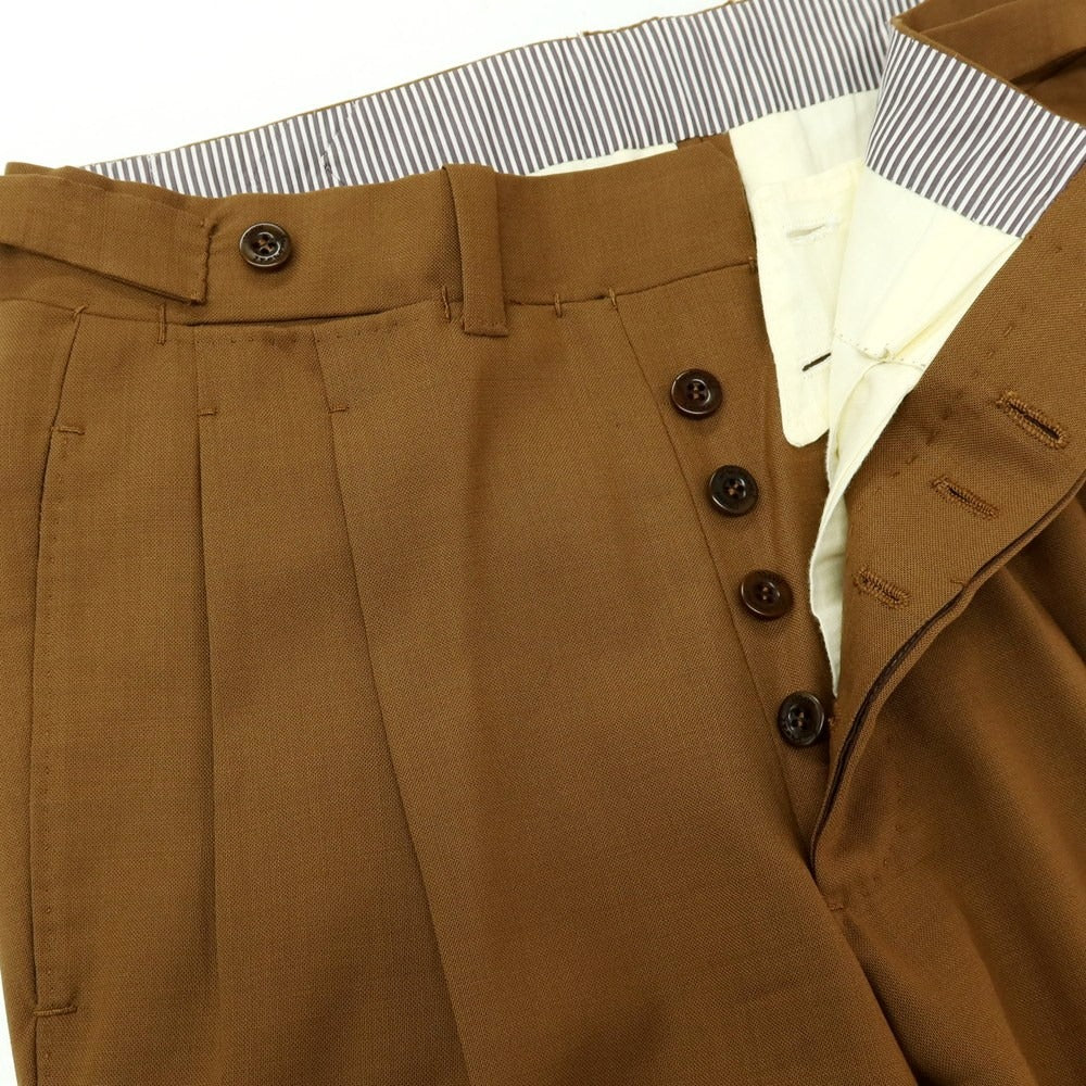 【中古】アンブロージ Ambrosi ウール ドレススラックスパンツ ブラウン【サイズ44】【 状態ランクB 】【 メンズ 】
