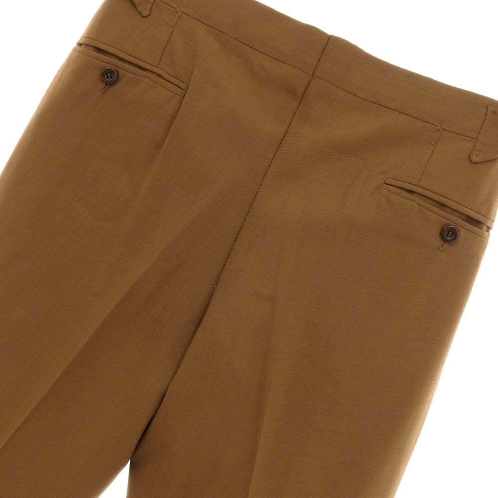 【中古】アンブロージ Ambrosi ウール ドレススラックスパンツ ブラウン【サイズ44】【 状態ランクB 】【 メンズ 】