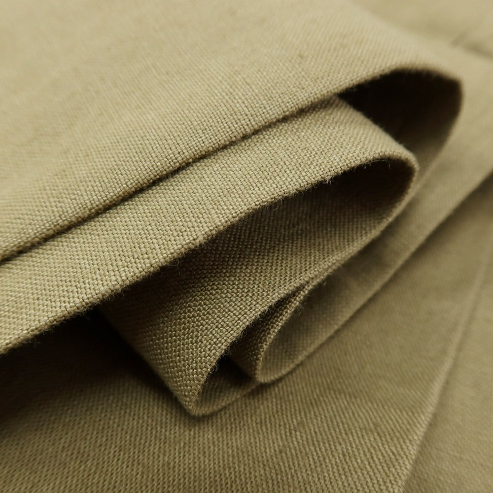 【中古】アンブロージ Ambrosi リネン カジュアルスラックスパンツ カーキオリーブ系【サイズ44】【 状態ランクB 】【 メンズ 】