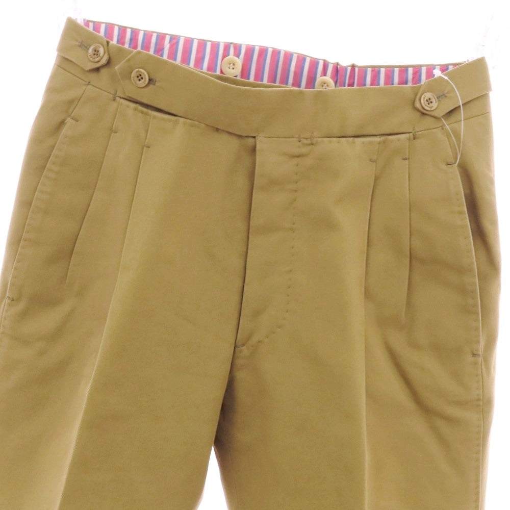 【中古】アンブロージ Ambrosi コットン カジュアルスラックスパンツ ダークベージュ【 44 】【 状態ランクC 】【 メンズ 】