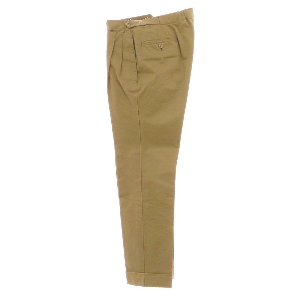 【中古】アンブロージ Ambrosi コットン カジュアルスラックスパンツ ダークベージュ【 44 】【 状態ランクC 】【 メンズ 】