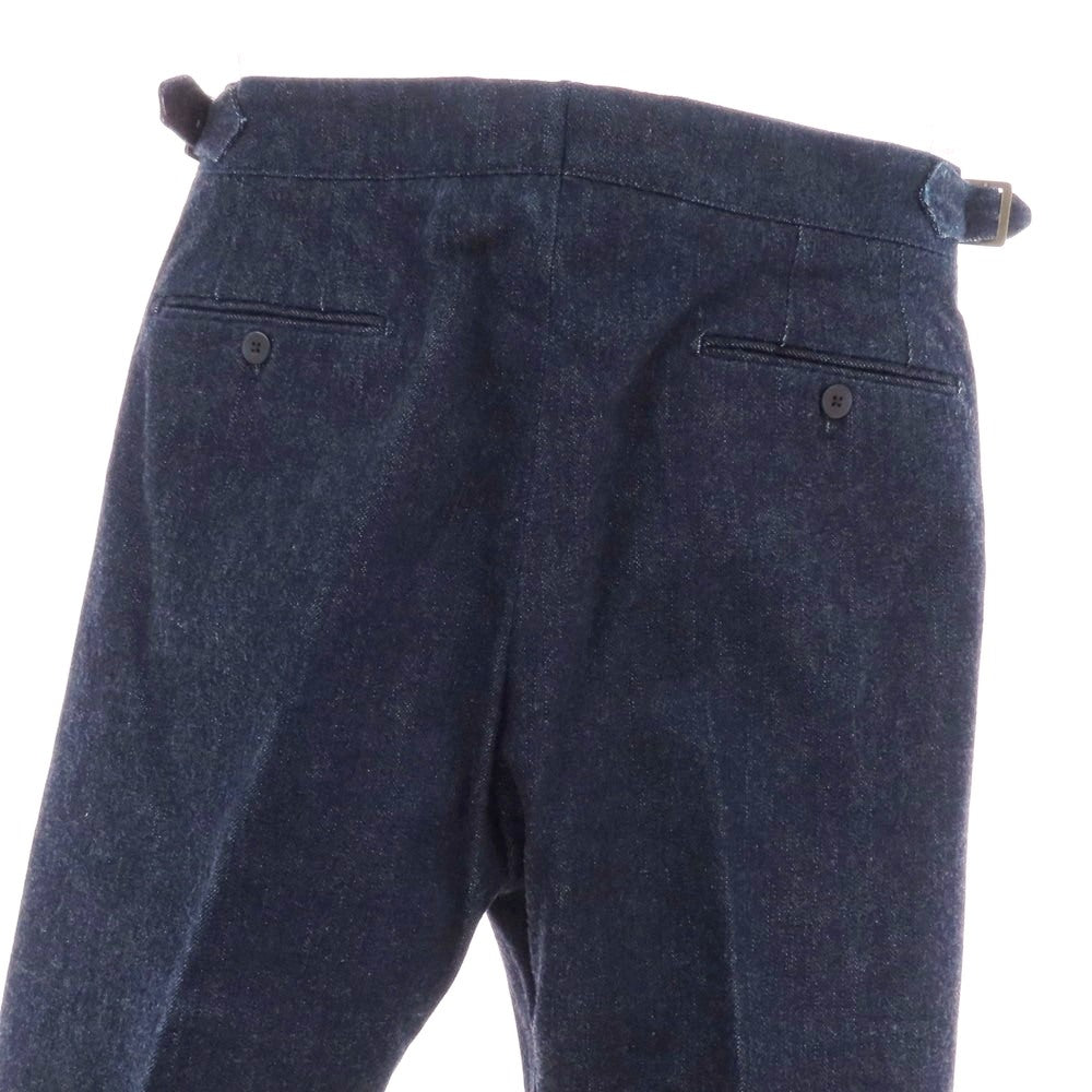 【中古】サルトリア ダルクオーレ Sartoria DAL CUORE コットン デニム カジュアルスラックスパンツ ネイビー【 46 】【 状態ランクB 】【 メンズ 】