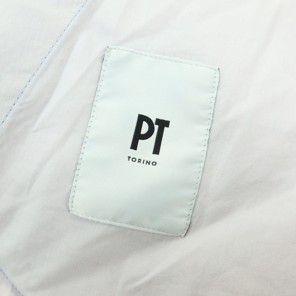 【中古】ピーティートリノ PT TORINO SONNY ストレッチ コットン イージースラックスパンツ ライトブルー【サイズ46】【 状態ランクD 】【 メンズ 】