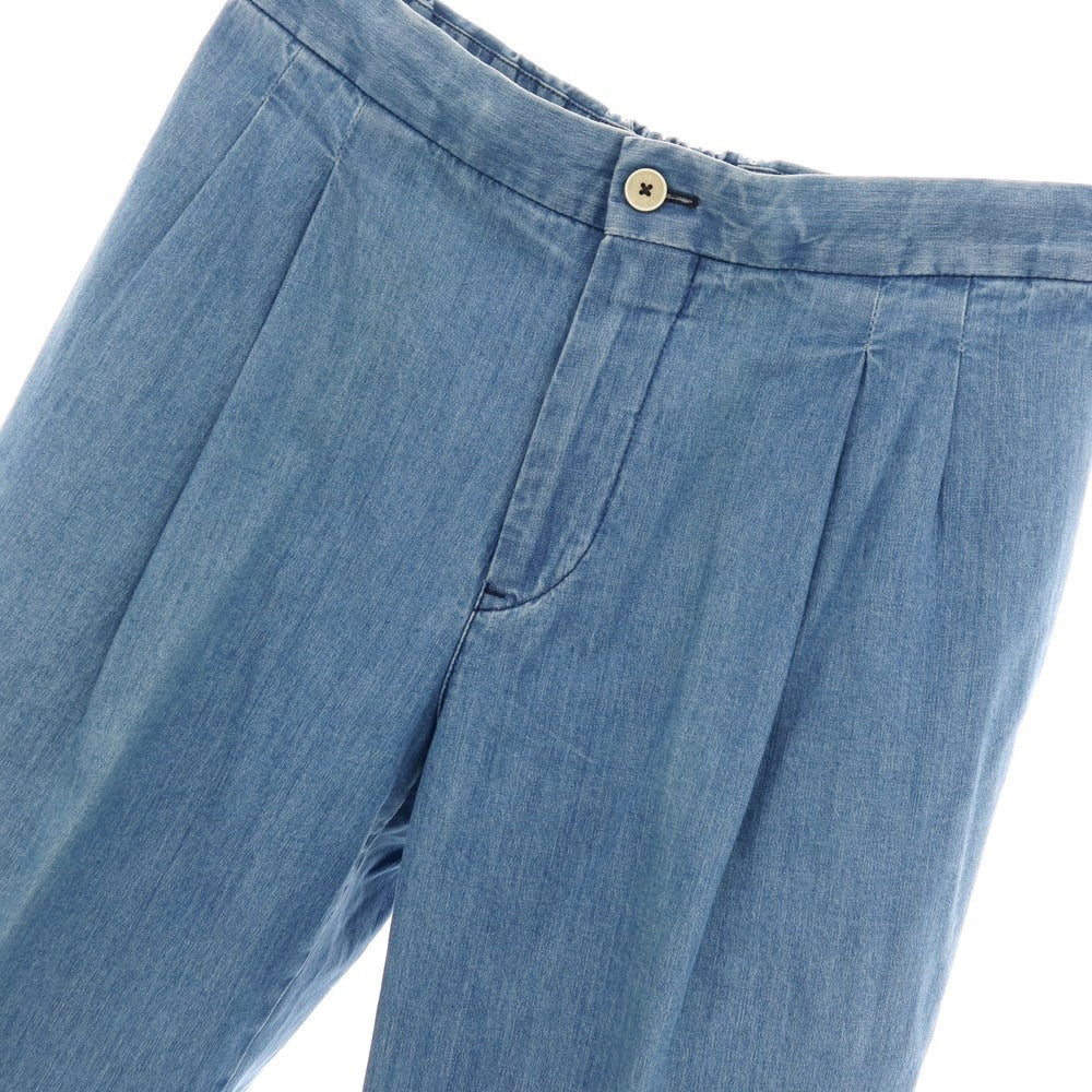 【中古】ピーティートリノ PT TORINO SONNY ストレッチ コットン イージースラックスパンツ ライトブルー【サイズ46】【 状態ランクD 】【 メンズ 】