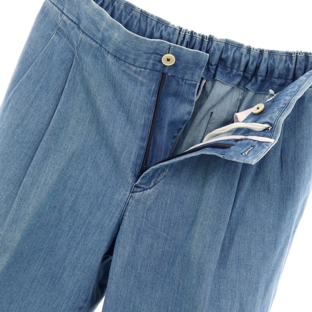 【中古】ピーティートリノ PT TORINO SONNY ストレッチ コットン イージースラックスパンツ ライトブルー【サイズ46】【 状態ランクD 】【 メンズ 】