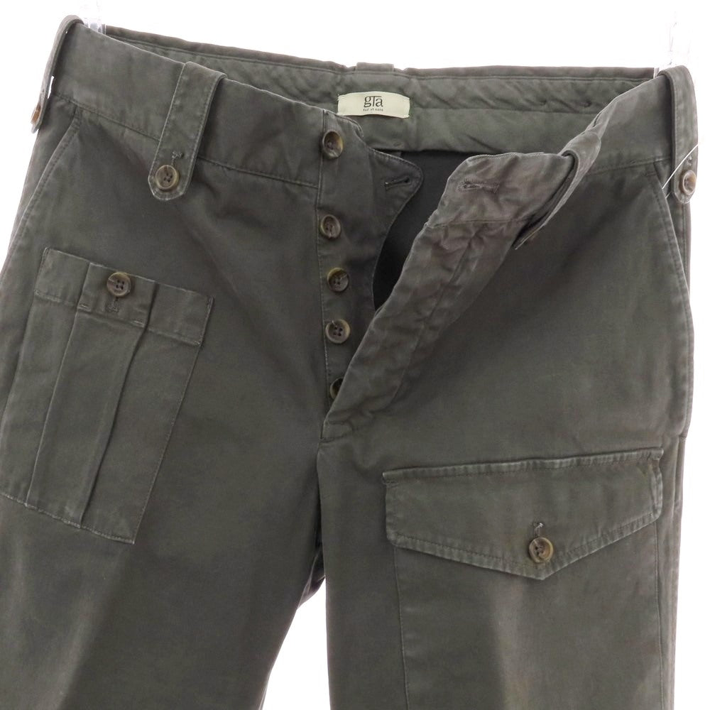 【中古】ジーティーアー G.T.A GIACOMO ストレッチコットン ワークパンツ グレーブラウン【 46 】【 状態ランクB 】【 メンズ 】