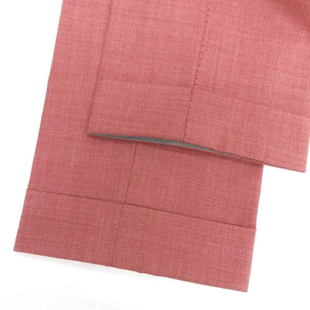 【中古】マッシモコラード Massimo Corrado Angioino SUPER120’S ウール ドレススラックスパンツ ピンク【 46 】【 状態ランクB 】【 メンズ 】