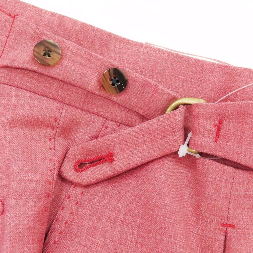 【中古】マッシモコラード Massimo Corrado Angioino SUPER120’S ウール ドレススラックスパンツ ピンク【 46 】【 状態ランクB 】【 メンズ 】