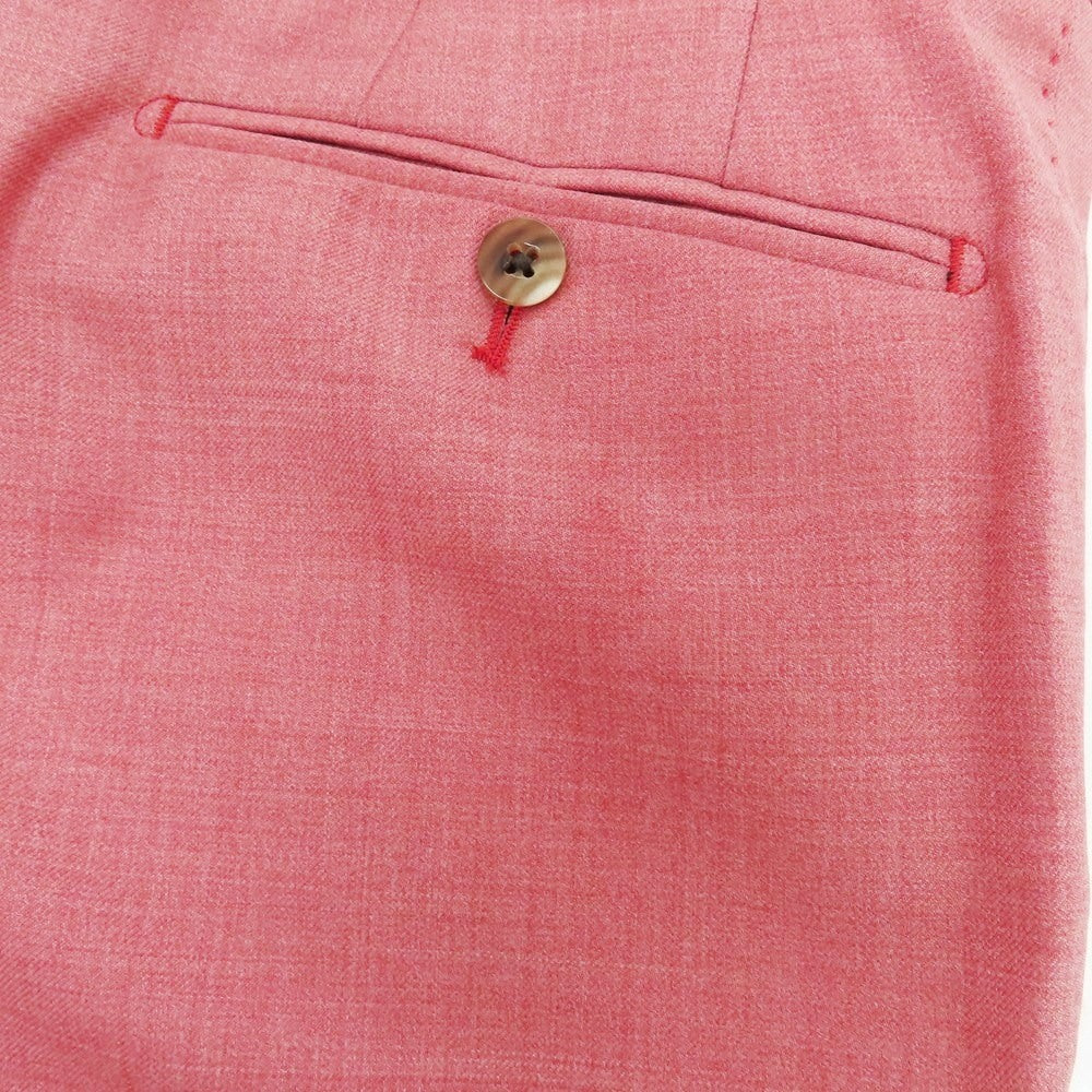 【中古】マッシモコラード Massimo Corrado Angioino SUPER120’S ウール ドレススラックスパンツ ピンク【 46 】【 状態ランクB 】【 メンズ 】