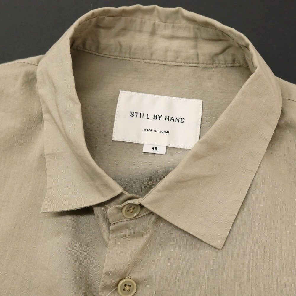 【中古】スティルバイハンド STILL BY HAND コットン 半袖シャツ ベージュ【サイズ48】【 状態ランクC 】【 メンズ 】