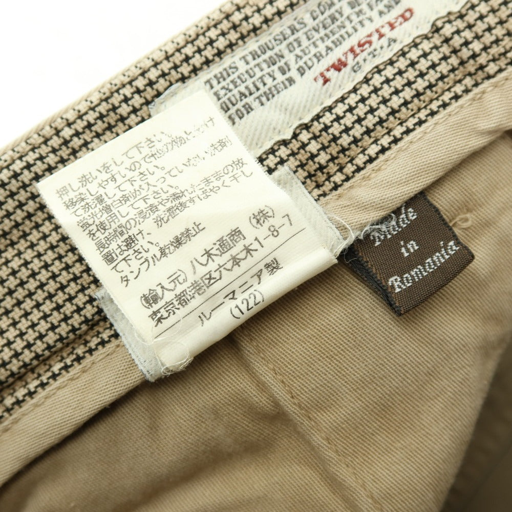 【中古】ジーティーアー ツイステッド G.T.A TWISTED コットン チノパンツ ベージュ【サイズ48】【 状態ランクC 】【 メンズ 】