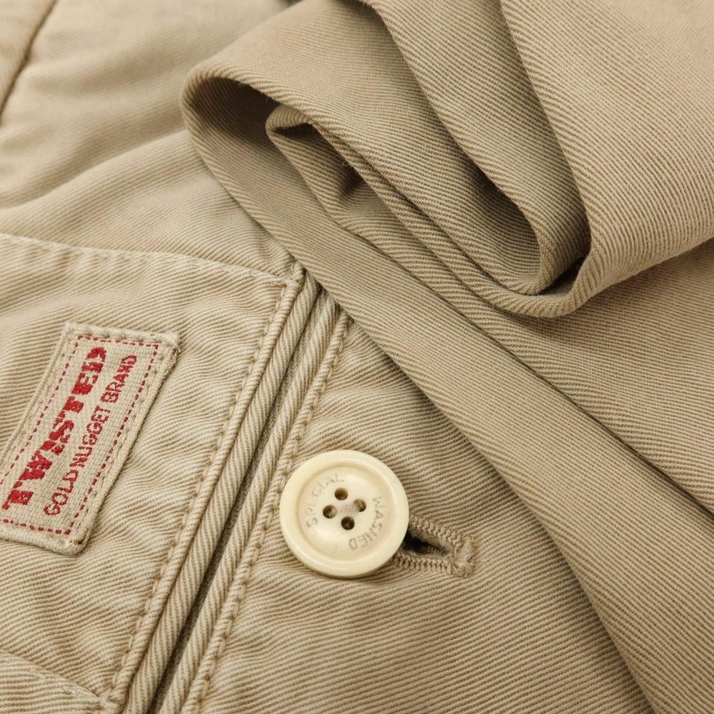 【中古】ジーティーアー ツイステッド G.T.A TWISTED コットン チノパンツ ベージュ【サイズ48】【 状態ランクC 】【 メンズ 】
