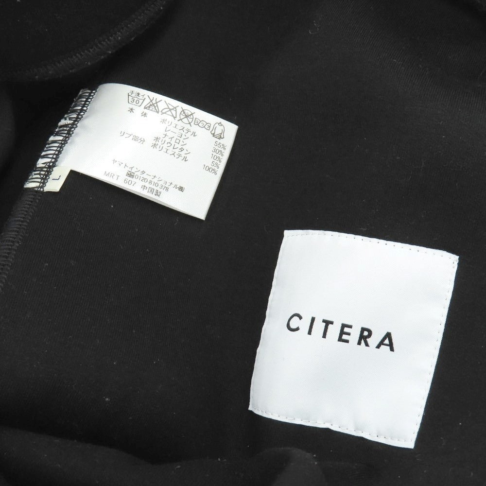 【中古】シテラ CITERA ストレッチ ポリエステルレーヨンナイロン ジョガーパンツ ブラック【 L 】【 状態ランクC 】【 メンズ 】