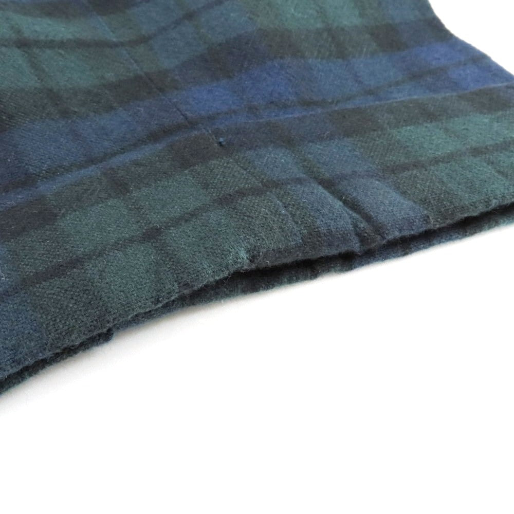 【中古】ビームスプラス BEAMS PLUS コットン チェック カジュアルスラックスパンツ グリーンxネイビー【 M 】【 状態ランクB 】【 メンズ 】