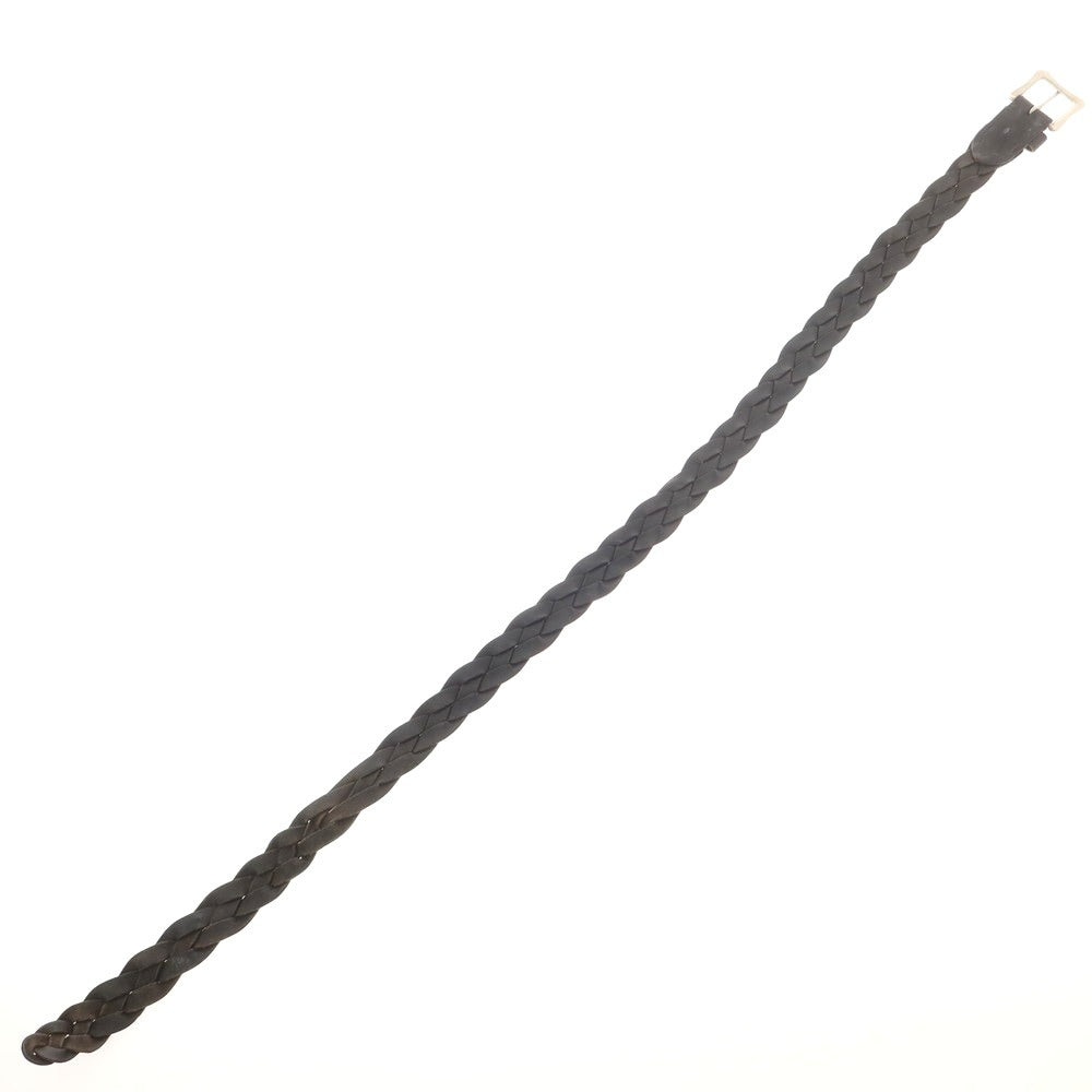 【中古】ジェイアンドエムデヴィッドソン J&M Davidson レザー メッシュベルト ブラックxシルバー【 85 】【 状態ランクC 】【 メンズ 】