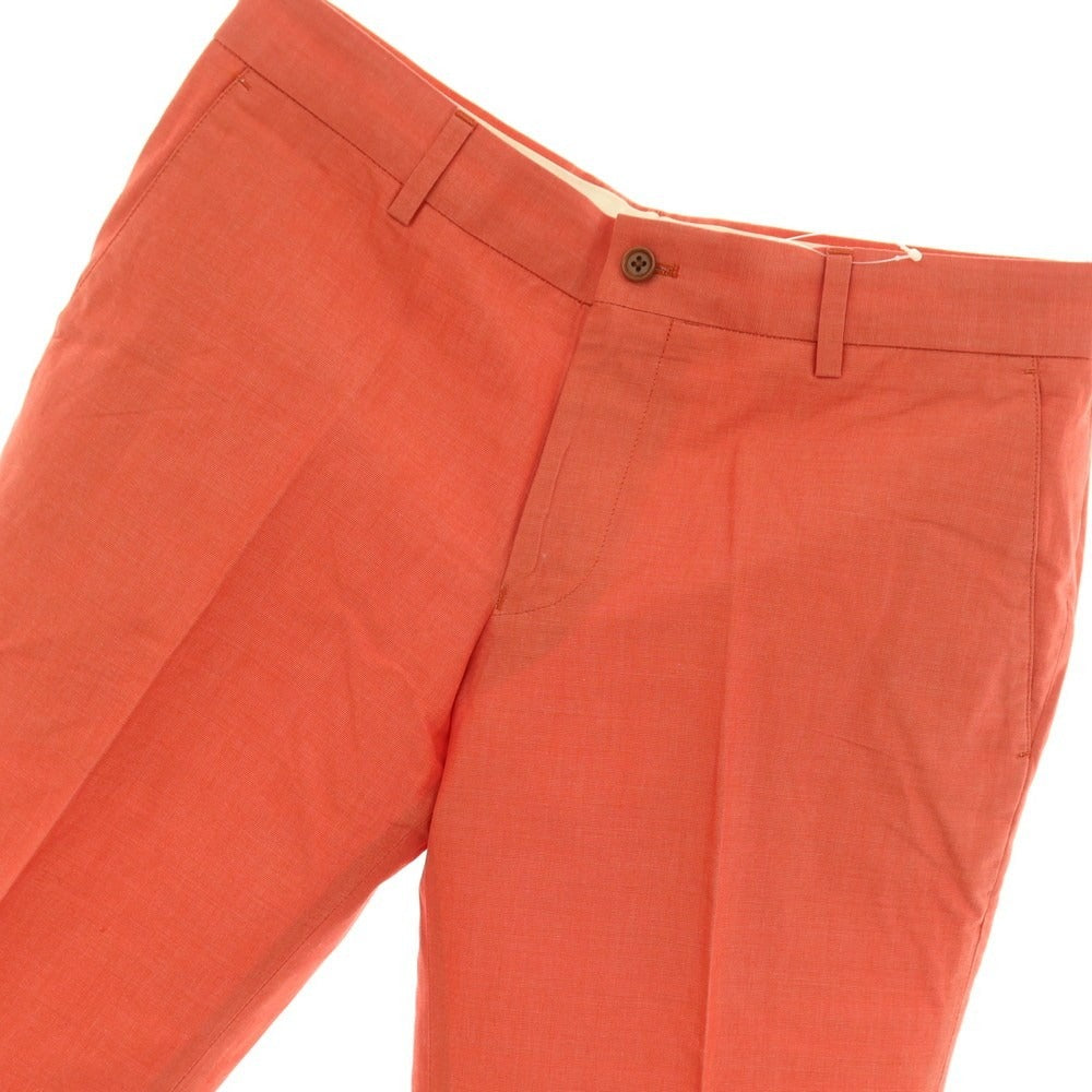 【中古】ポールスミス Paul Smith コットンリネン ショートパンツ オレンジ【サイズL】【 状態ランクB 】【 メンズ 】