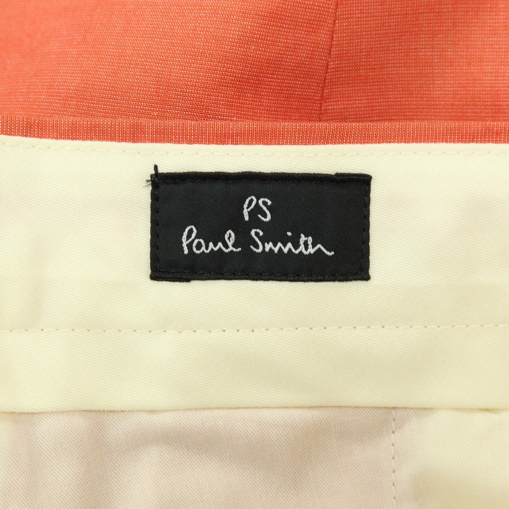 【中古】ポールスミス Paul Smith コットンリネン ショートパンツ オレンジ【サイズL】【 状態ランクB 】【 メンズ 】