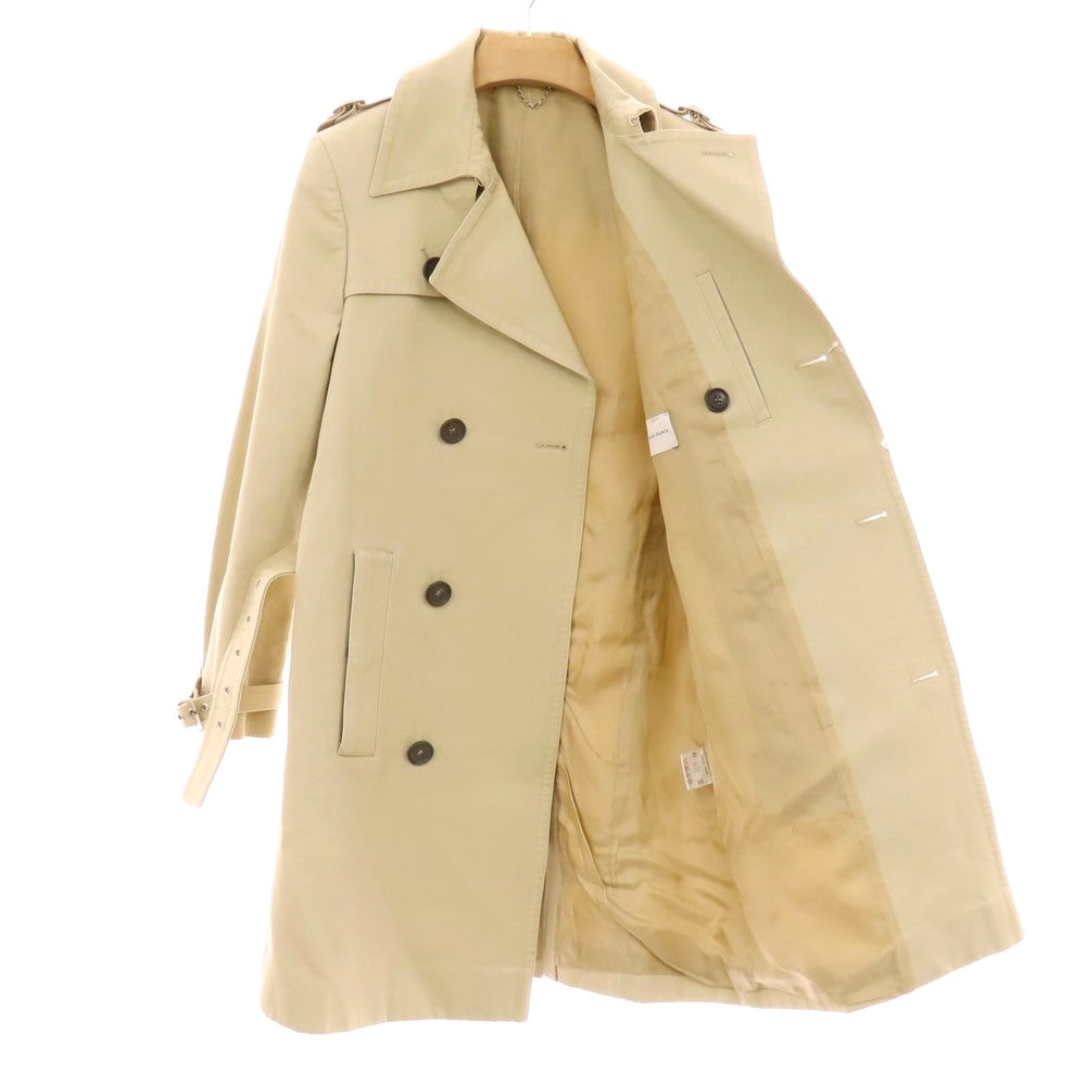 【中古】バレンシアガ BALENCIAGA コットン トレンチコート ベージュ【 44 】【 状態ランクC 】【 メンズ 】