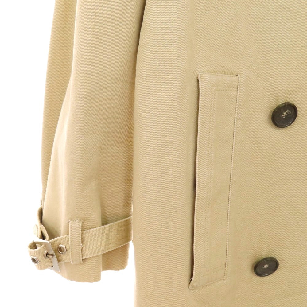 【中古】バレンシアガ BALENCIAGA コットン トレンチコート ベージュ【 44 】【 状態ランクC 】【 メンズ 】