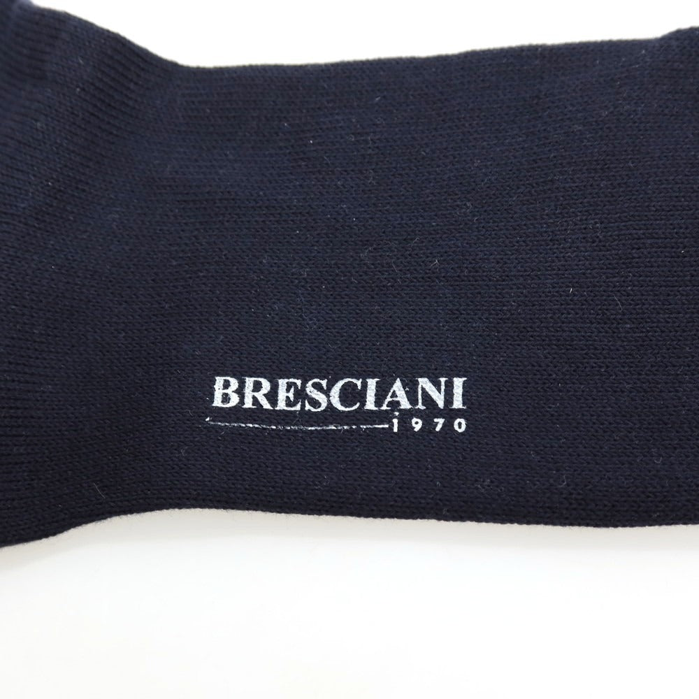 【中古】【未使用】ブレッシアーニ BRESCIANI コットンウール ソックス 靴下 ネイビーxブルー【サイズ10.5】【 状態ランクS 】【 メンズ 】