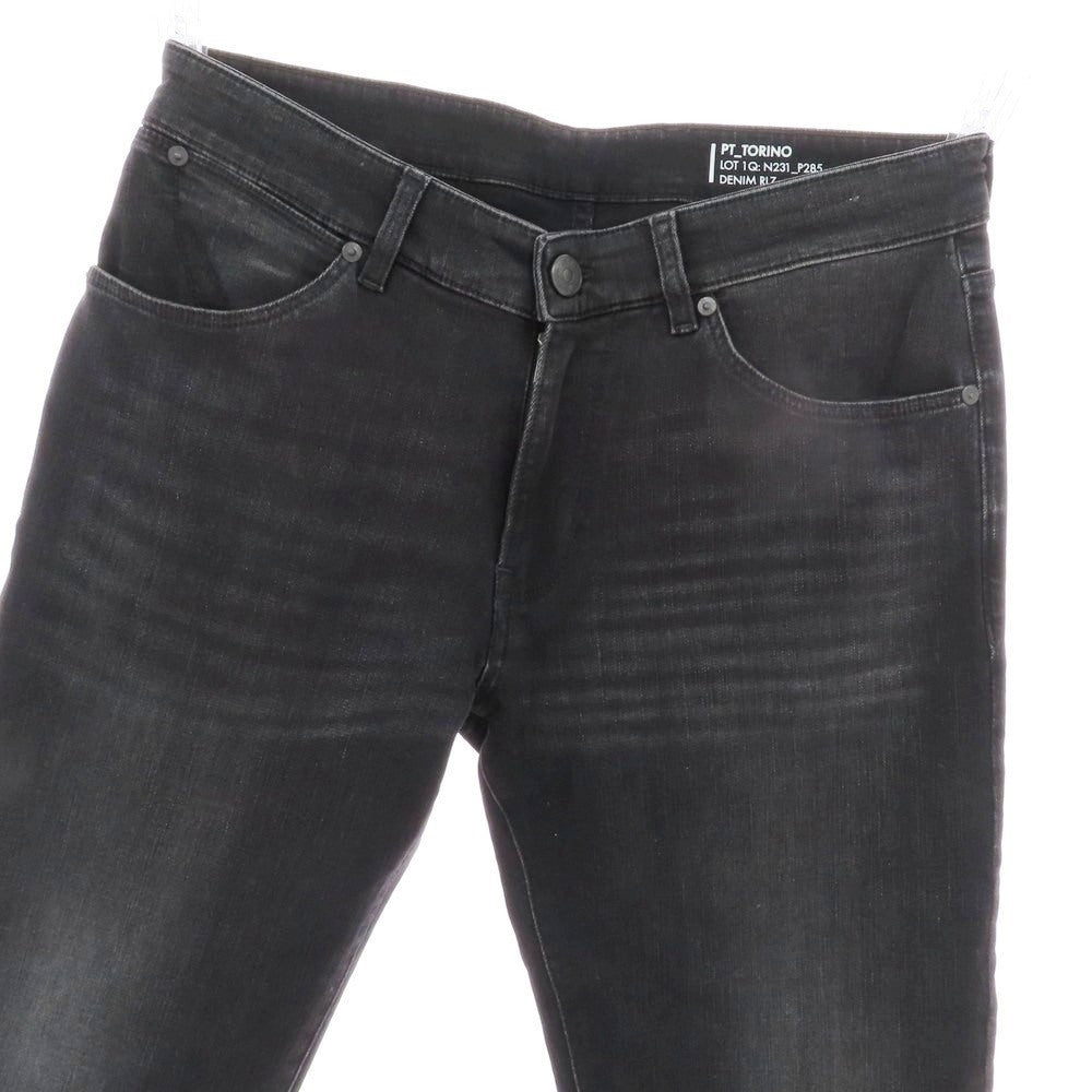 【中古】ピーティートリノ デニム PT TORINO DENIM SWING ストレッチ コットンレーヨンポリエステル デニムパンツ ジーンズ ブラック【 32 】【 状態ランクB 】【 メンズ 】