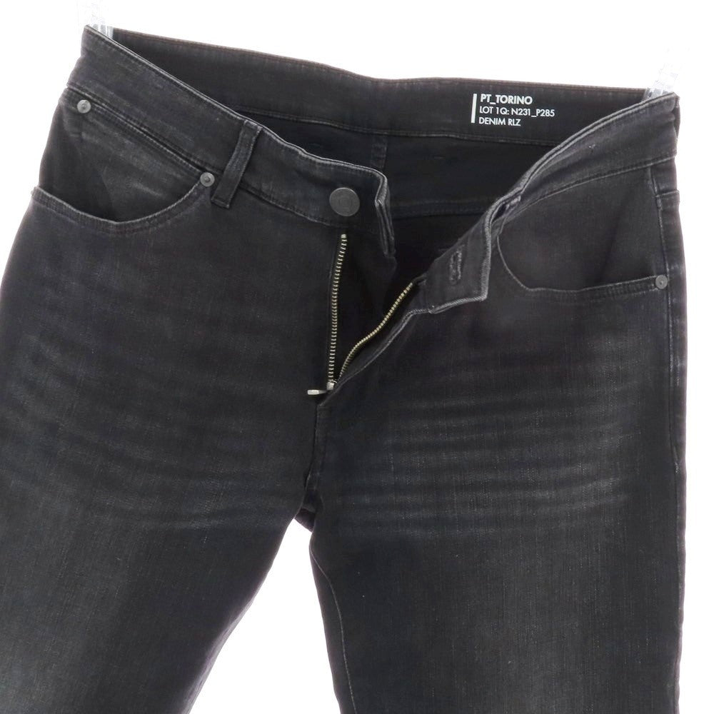 【中古】ピーティートリノ デニム PT TORINO DENIM SWING ストレッチ コットンレーヨンポリエステル デニムパンツ ジーンズ ブラック【 32 】【 状態ランクB 】【 メンズ 】