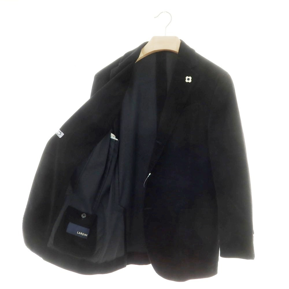 【中古】ラルディーニ LARDINI コットンウールコーデュロイ 3つボタンスーツ ブラック【 50 】【 状態ランクB 】【 メンズ 】