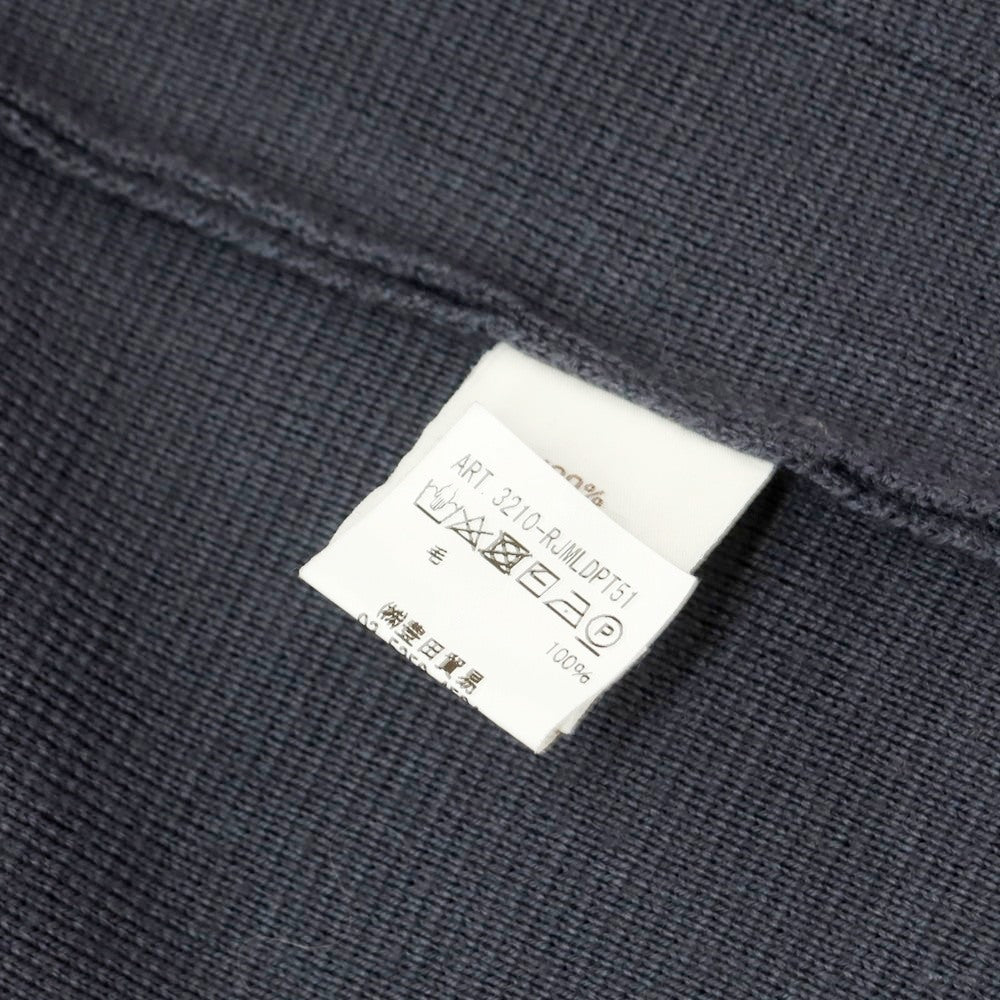 【中古】フィリッポ デ ローレンティス FILIPPO DE LAURENTIIS ウール ダブル6B ニットジャケット グレー【 50 】【 状態ランクB 】【 メンズ 】