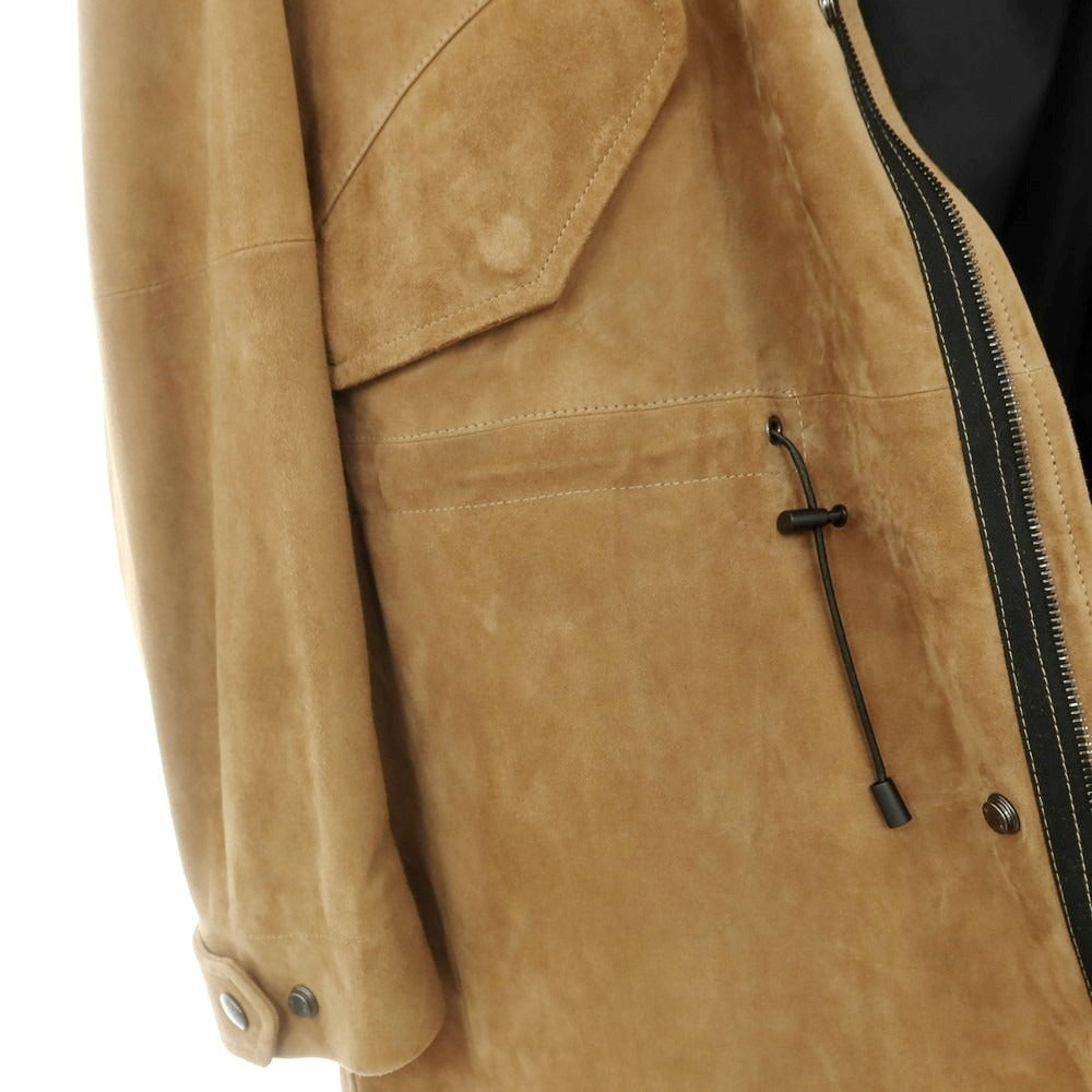 【中古】エンメティ EMMETI ゴートスエード モッズコート ブラウン【 50 】【 状態ランクB 】【 メンズ 】