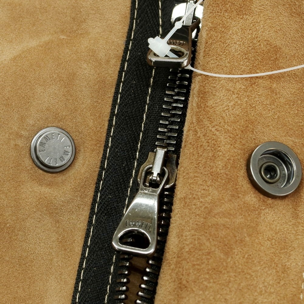 【中古】エンメティ EMMETI ゴートスエード モッズコート ブラウン【 50 】【 状態ランクB 】【 メンズ 】