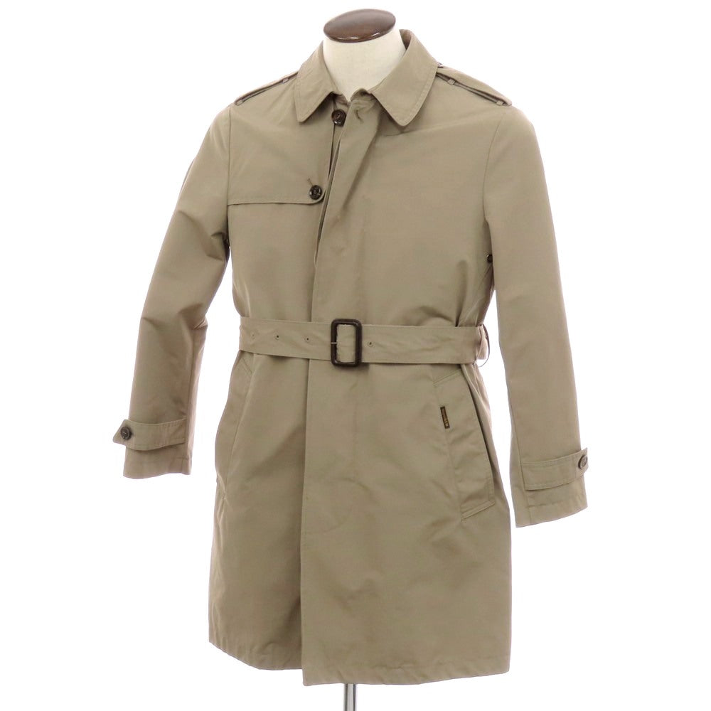 【中古】ムーレー MOORER PREZ-WM コットンポリエステル シングル トレンチコート グレージュ【 50 】【 状態ランクB 】【 メンズ 】