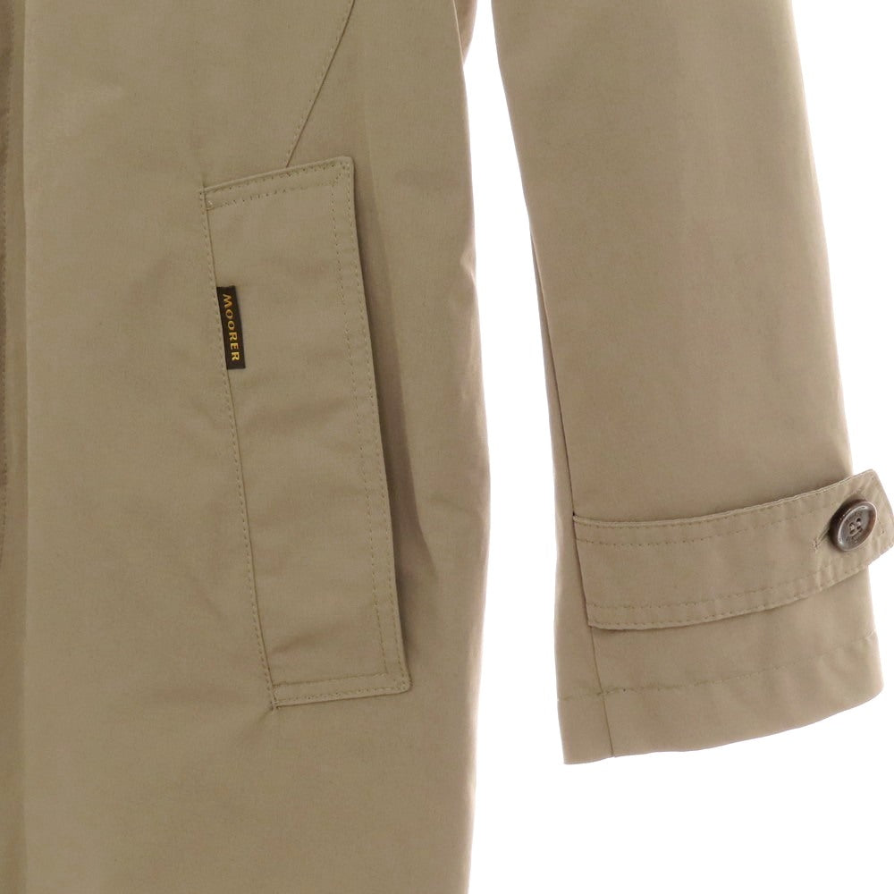 【中古】ムーレー MOORER PREZ-WM コットンポリエステル シングル トレンチコート グレージュ【 50 】【 状態ランクB 】【 メンズ 】