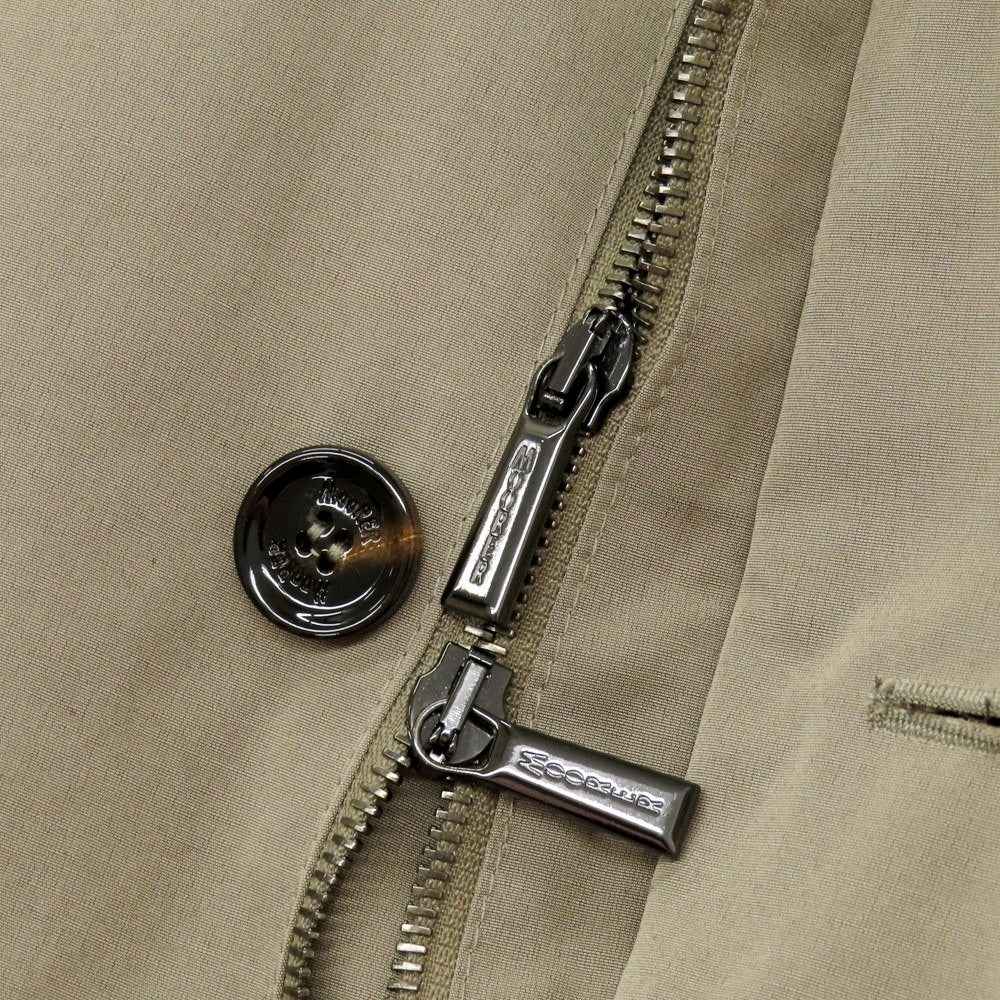 【中古】ムーレー MOORER PREZ-WM コットンポリエステル シングル トレンチコート グレージュ【 50 】【 状態ランクB 】【 メンズ 】