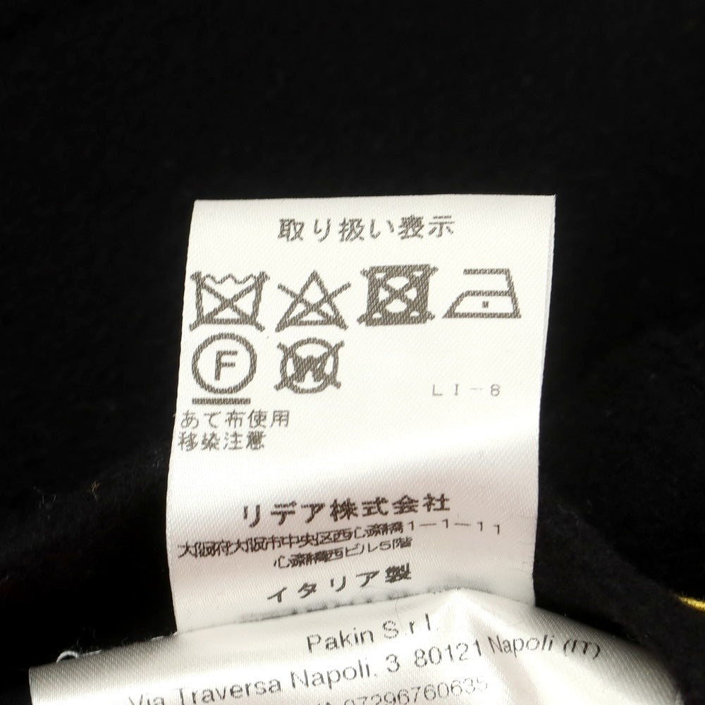 【中古】サルトリオ Sartorio カシミヤ テーラードジャケット型 ブルゾン ブラック【 表記なし(M位) 】【 状態ランクC 】【 メンズ 】