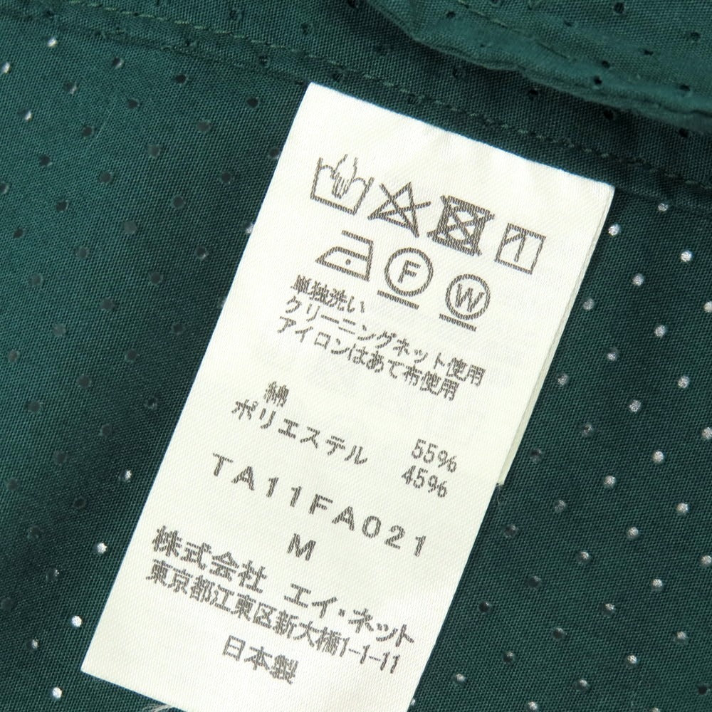 【中古】タクタク tac:tac コットンポリエステル パンチング トレンチコート グリーン【 M 】【 状態ランクB 】【 メンズ 】