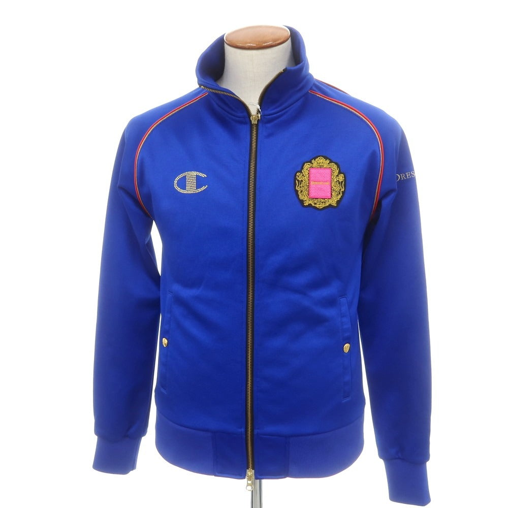 【中古】ドレスキャンプ DRESSCAMP × champion スタンドカラー ダブルジップ ジャージ ブルー【 46 】【 状態ランクC 】【 メンズ 】