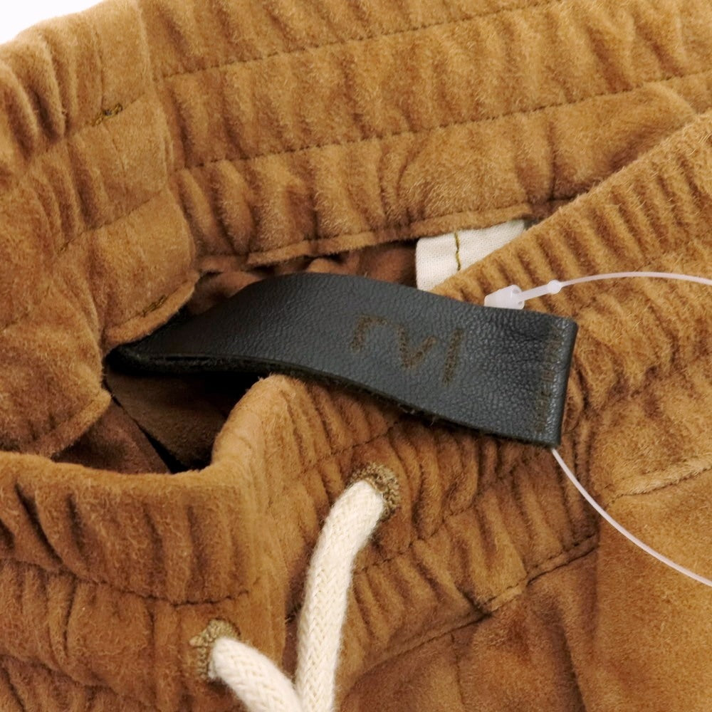 【中古】アール ヴィ エル rvl ゴートスエード レザー イージーパンツ ブラウン【 M 】【 状態ランクC 】【 メンズ 】