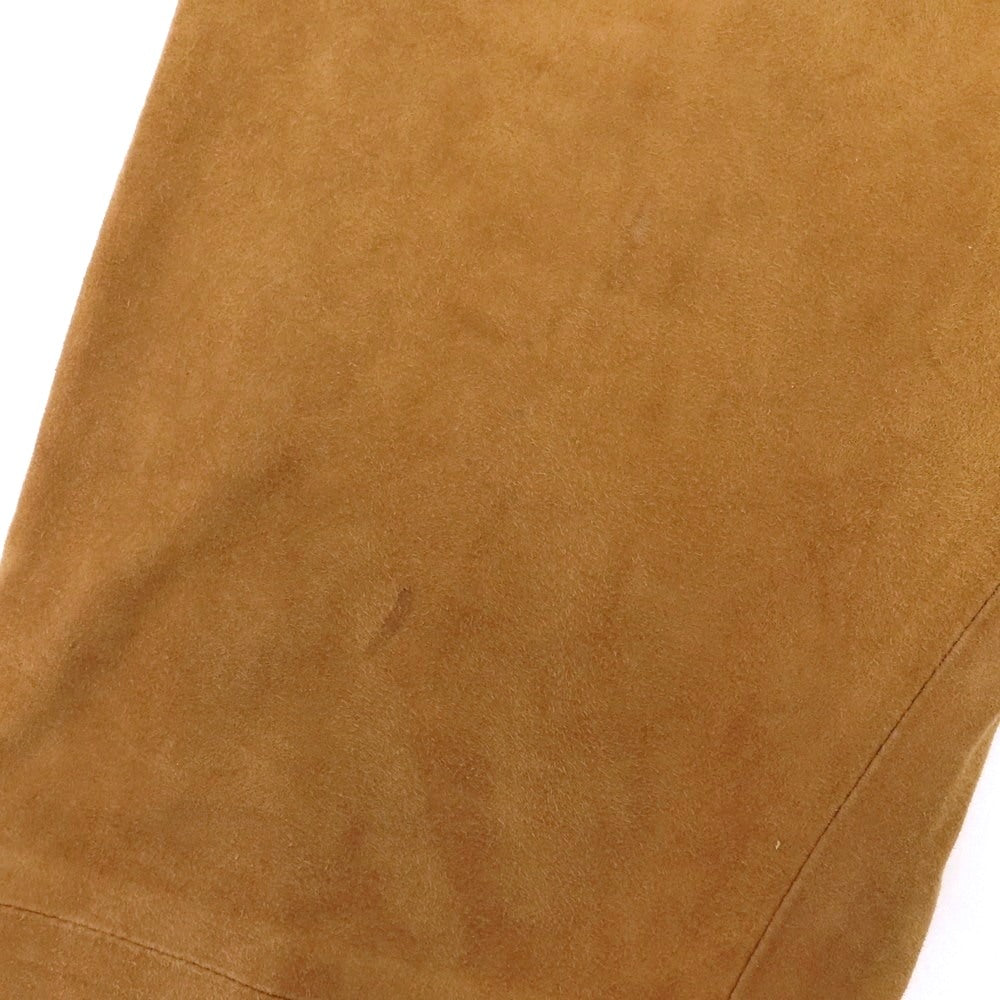 【中古】アール ヴィ エル rvl ゴートスエード レザー イージーパンツ ブラウン【 M 】【 状態ランクC 】【 メンズ 】