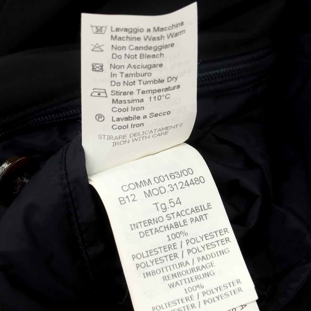 【中古】セブンティ SEVENTY ポリエステル 2WAY ダウンコート ダークネイビー【 54 】【 状態ランクC 】【 メンズ 】