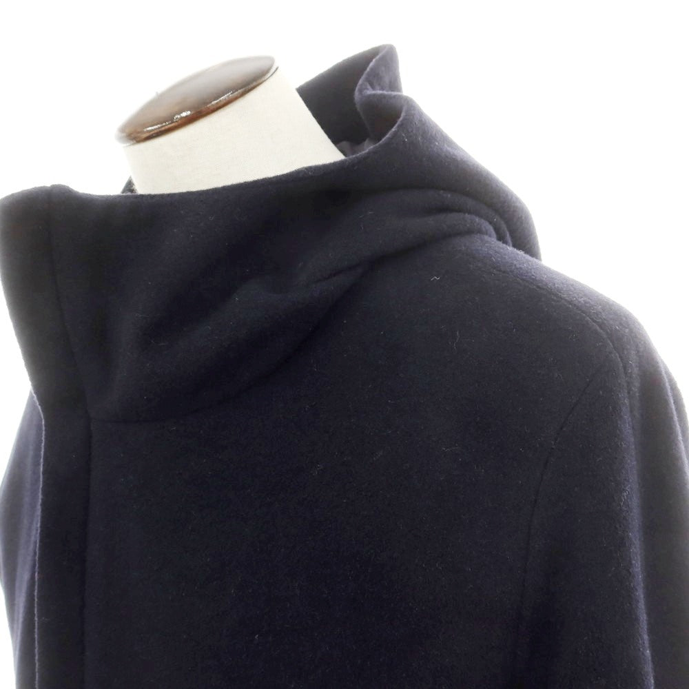 【中古】イーヴォ Hevo ウールポリエステルナイロン ダブルジップ フーデッドブルゾン ネイビー【 54 】【 状態ランクB 】【 メンズ 】