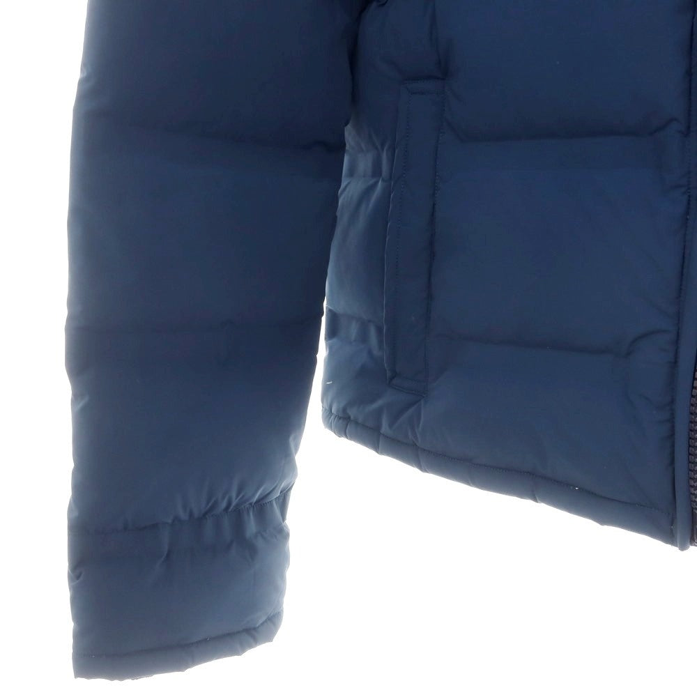 【中古】アップトゥービー UP TO BE ナイロンポリウレタン フーデッド ダウンジャケット ブルー【 54 】【 状態ランクC 】【 メンズ 】
