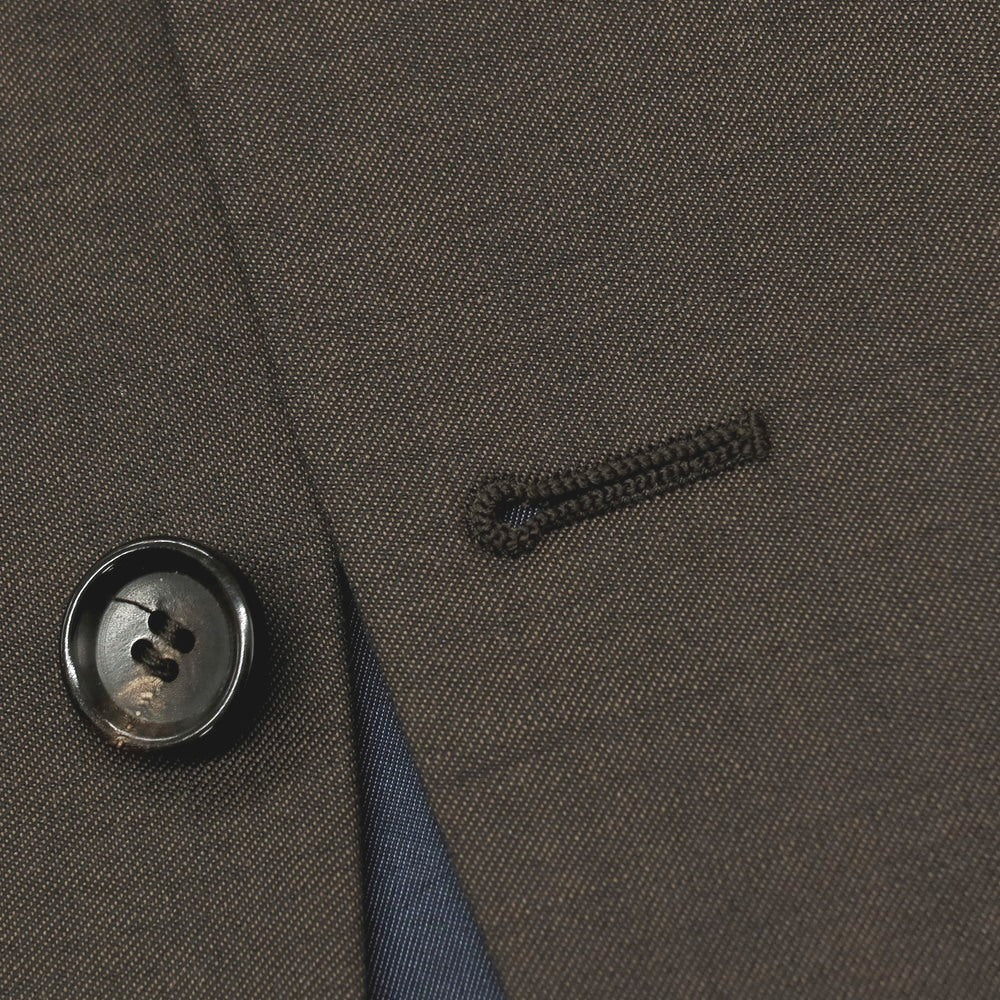 【中古】トネッロ TONELLO ウール 2B テーラードジャケット ダークブラウン【サイズ54】【 状態ランクC 】【 メンズ 】