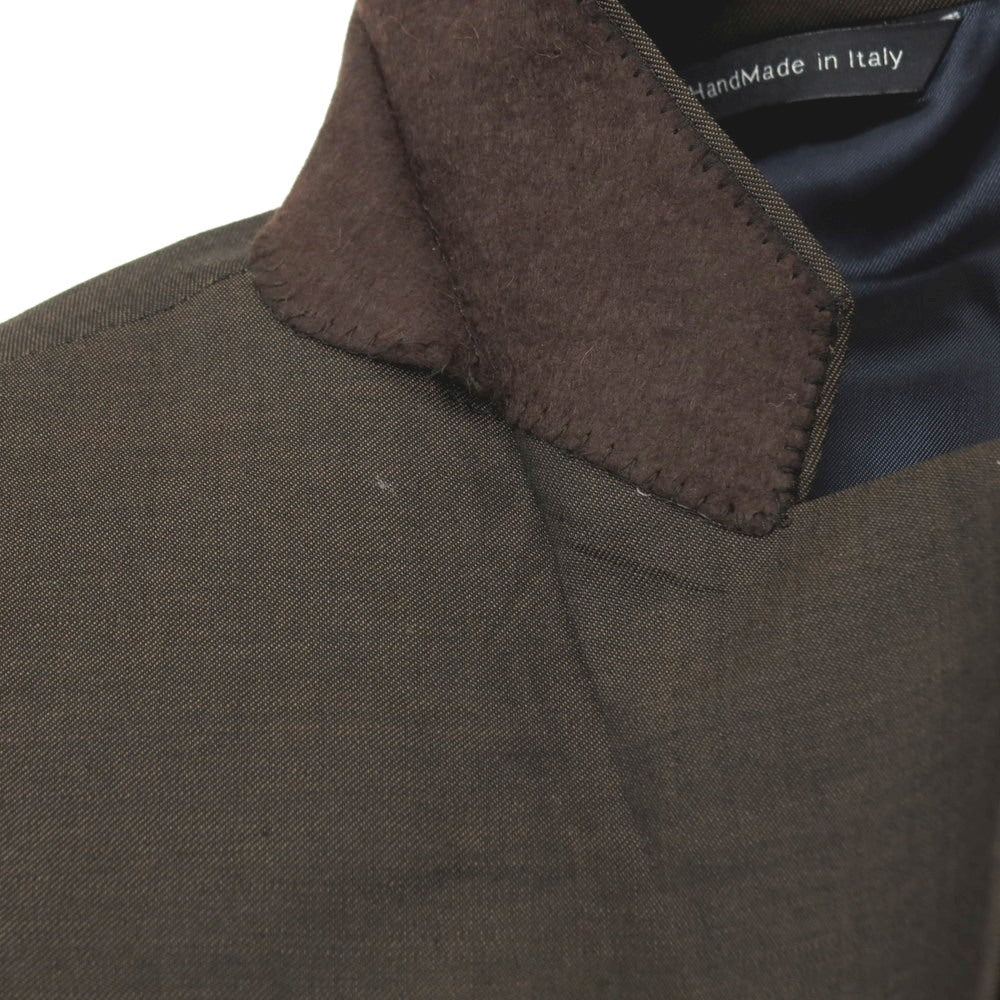 【中古】トネッロ TONELLO ウール 2B テーラードジャケット ダークブラウン【サイズ54】【 状態ランクC 】【 メンズ 】