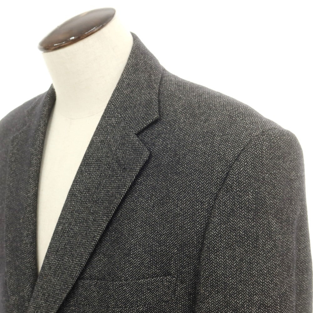 【中古】パオローニ PAOLONI ウールコットン テーラードジャケット グレー【 54 】【 状態ランクC 】【 メンズ 】