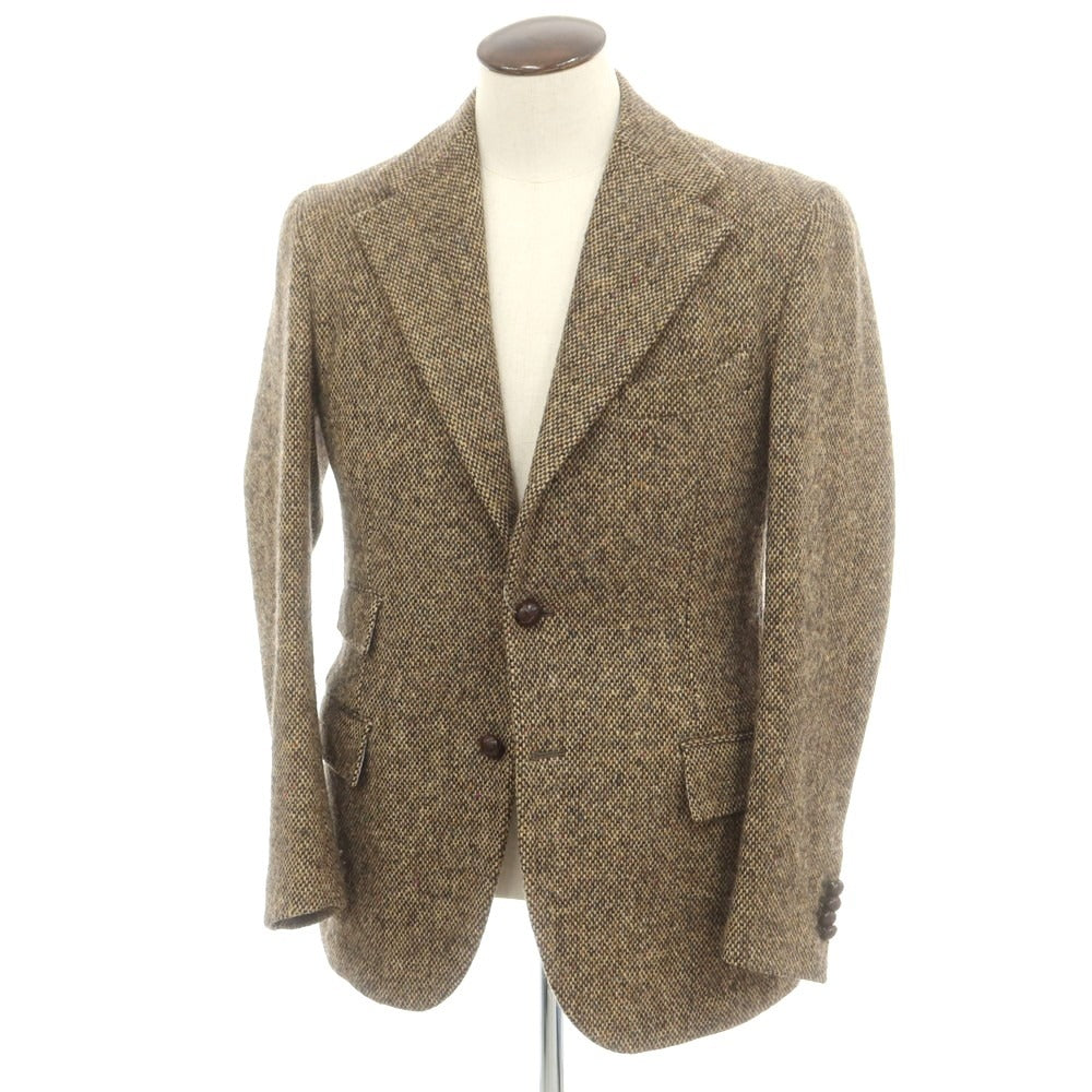 【中古】アラン ALAIN ツイードウール テーラードジャケット ベージュ【 54 】【 状態ランクC 】【 メンズ 】