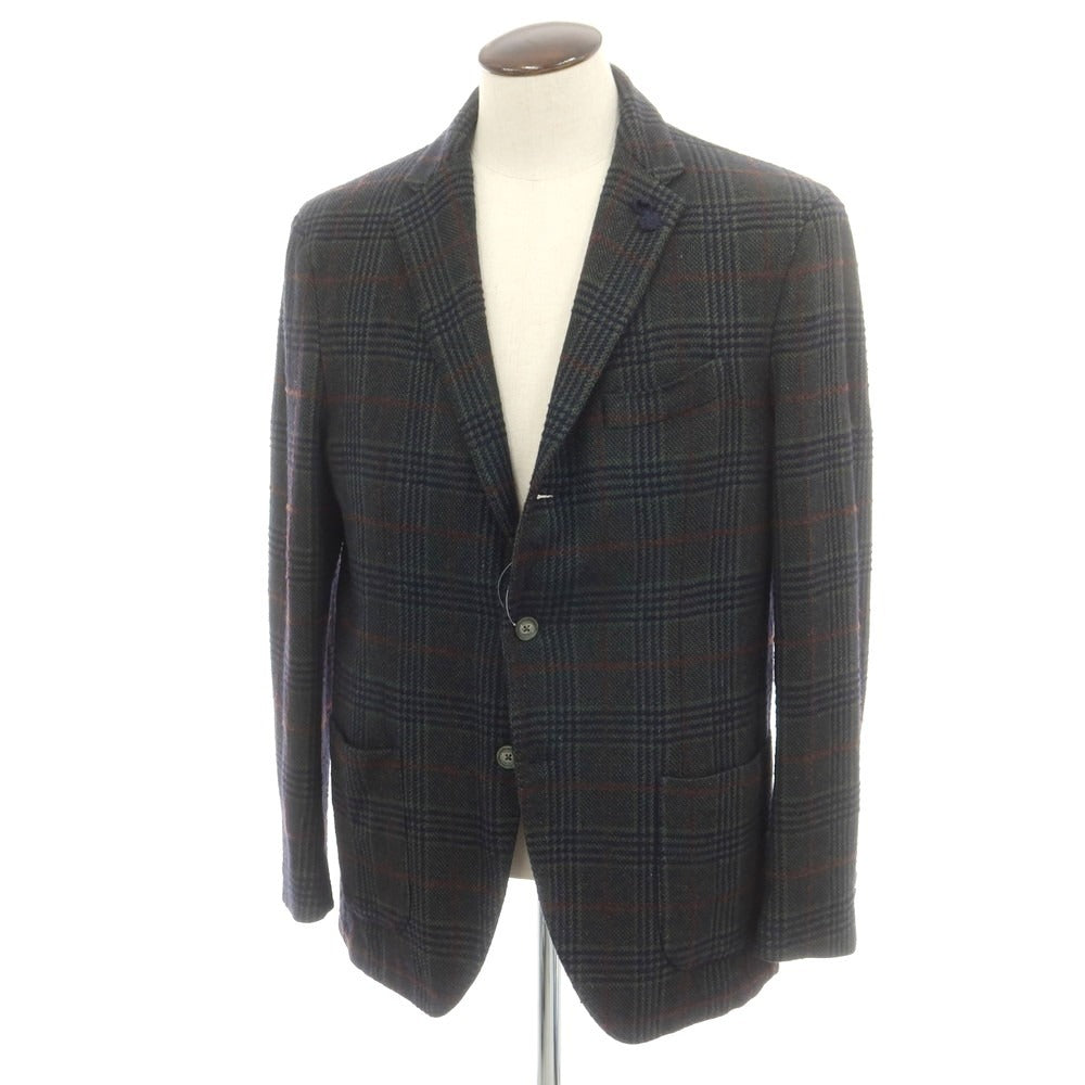 【中古】アルテア Altea ウールコットン カジュアルジャケット ダークグリーン【 54 】【 状態ランクC 】【 メンズ 】