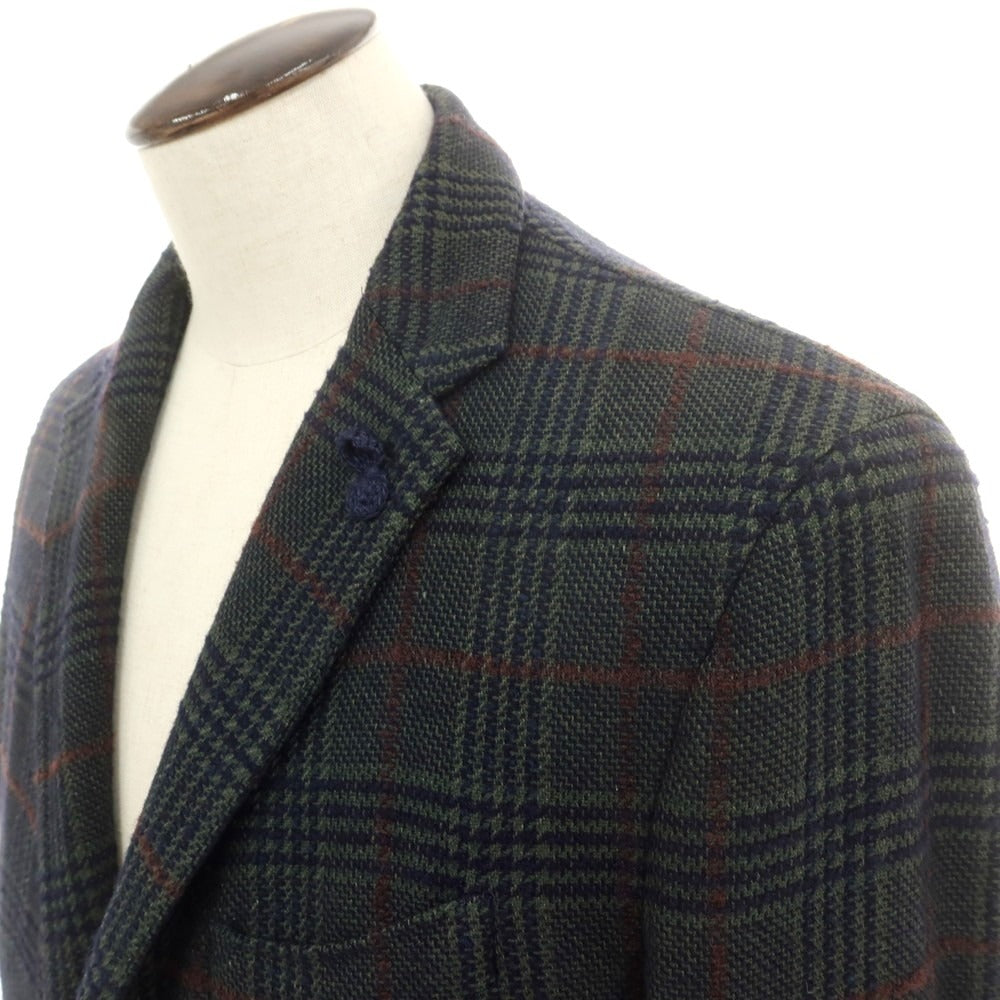 【中古】アルテア Altea ウールコットン カジュアルジャケット ダークグリーン【 54 】【 状態ランクC 】【 メンズ 】