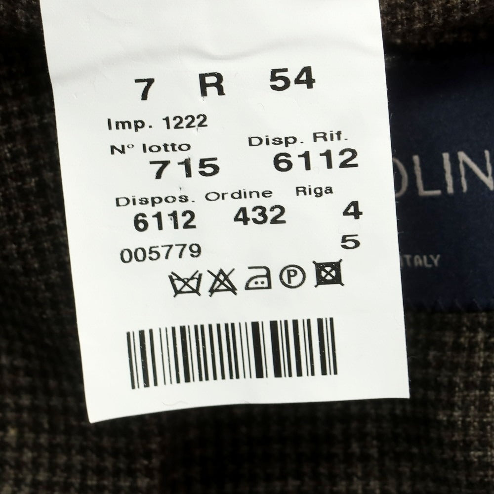 【中古】トンボリーニ TOMBOLINI ウールナイロンコットン テーラードジャケット ブラウン【 54 】【 状態ランクB 】【 メンズ 】