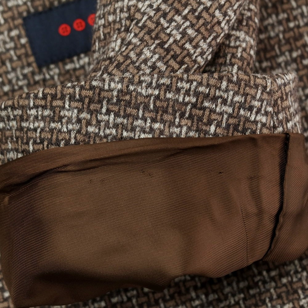 【中古】トンボリーニ TOMBOLINI ウールコットン テーラードジャケット ブラウンxグレー【 54 】【 状態ランクB 】【 メンズ 】