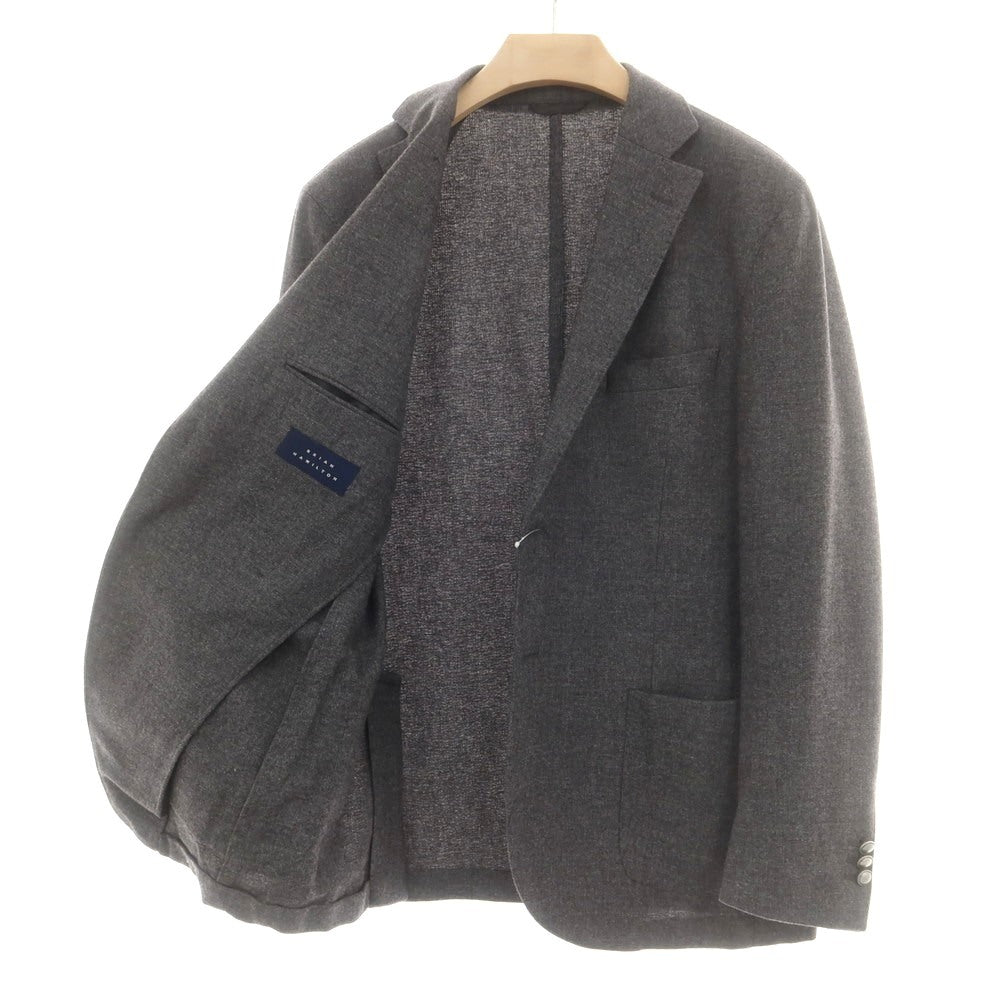 【中古】BRIAN HAMILTON ウール 2B カジュアルジャケット グレー【 54 】【 状態ランクB 】【 メンズ 】